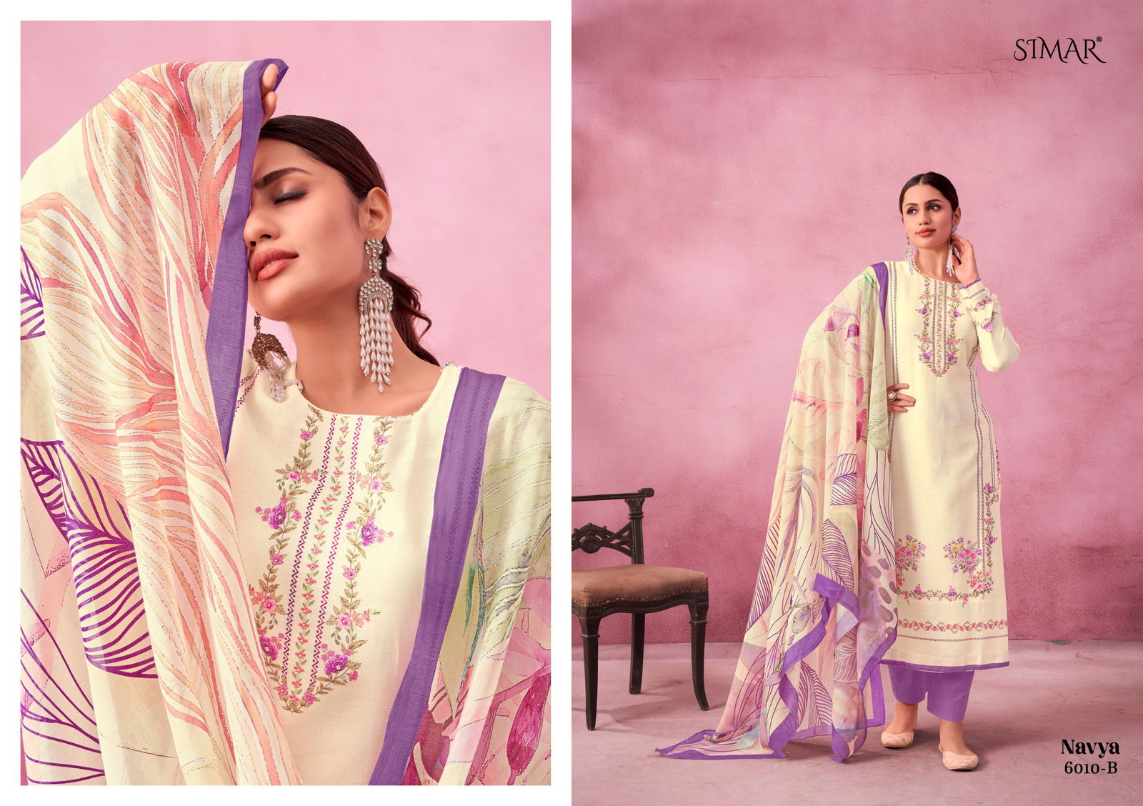 Navya By Glossy Linen Cotton Printed Dress Material Orders In India